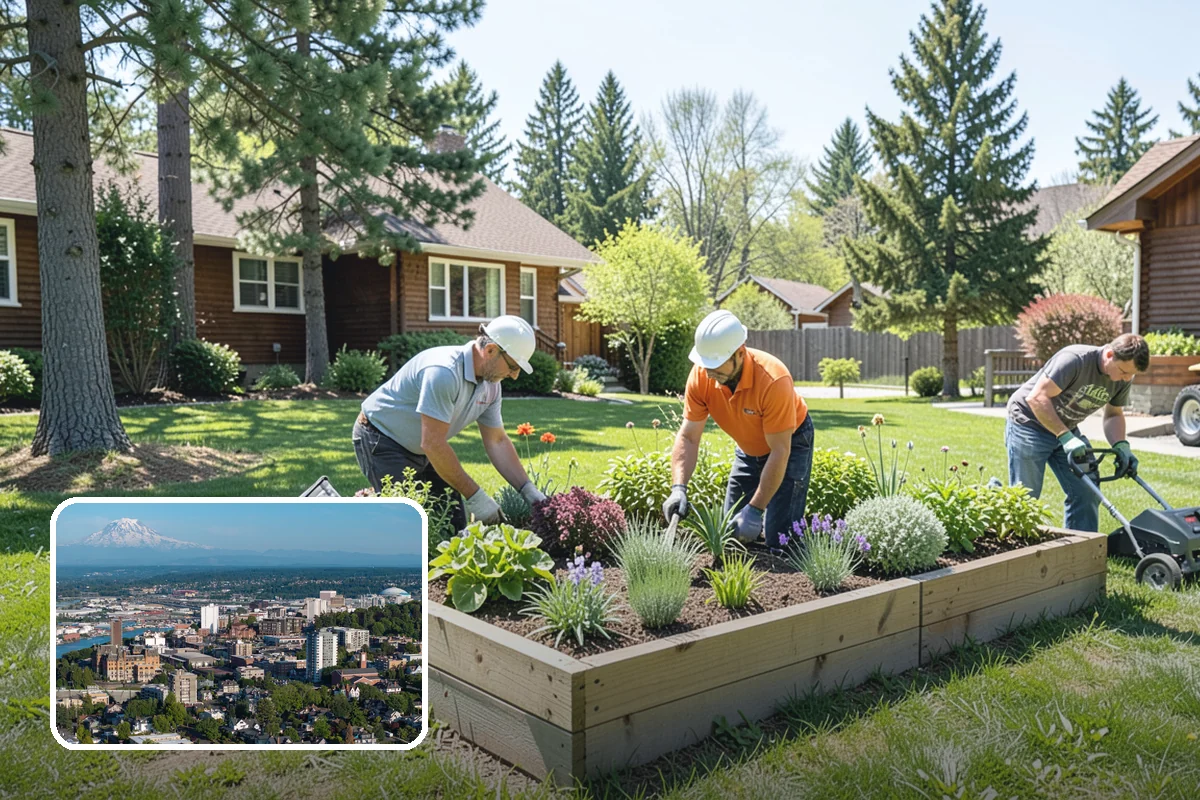 Bed Preparation in Tacoma, Pierce County, WA - Beds ready to plant right away