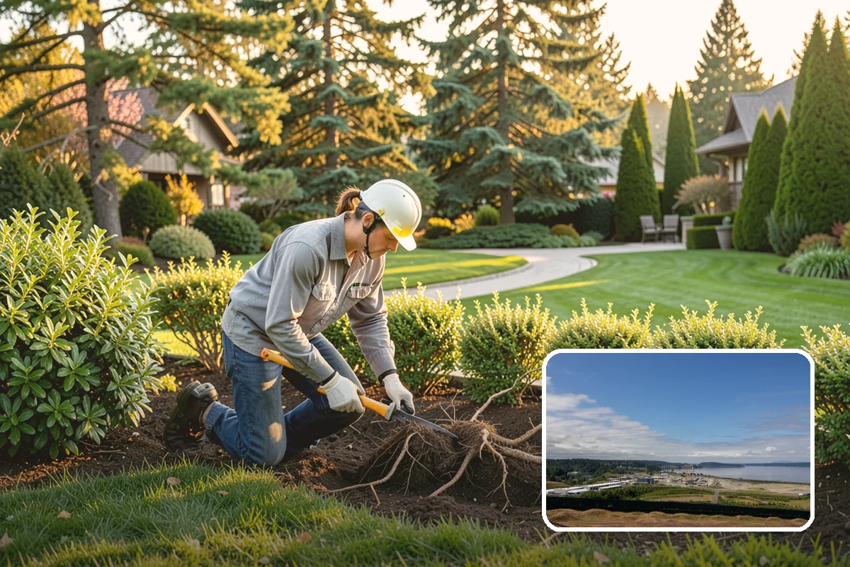 Bed Preparation in University Place, Pierce County, WA - Beds ready to plant right away