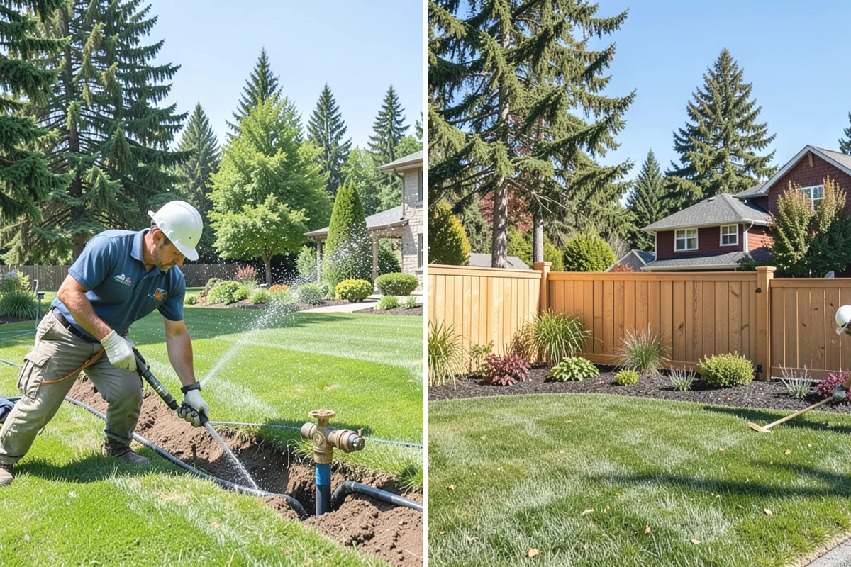 Bed Preparation in Woodinville, King County, WA - Clear old growth, debris, and weeds