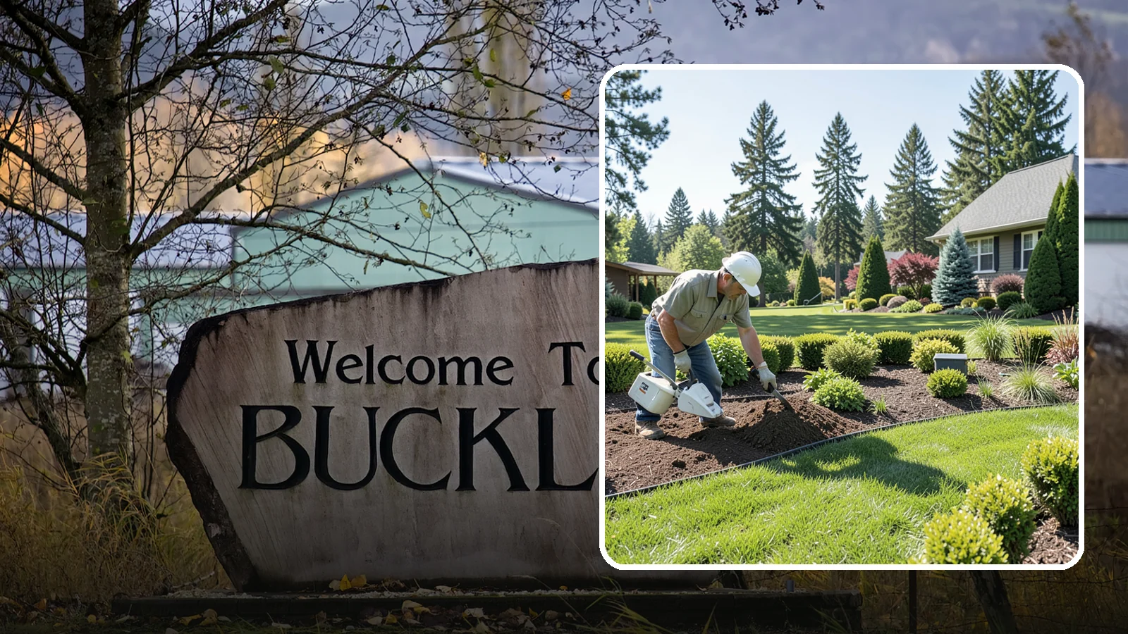 Bed Reshaping in Buckley, Pierce County, WA - We redraw the lines of your existing beds to create graceful curves, better sightlines, and a more cohesive Pacific Northwest...