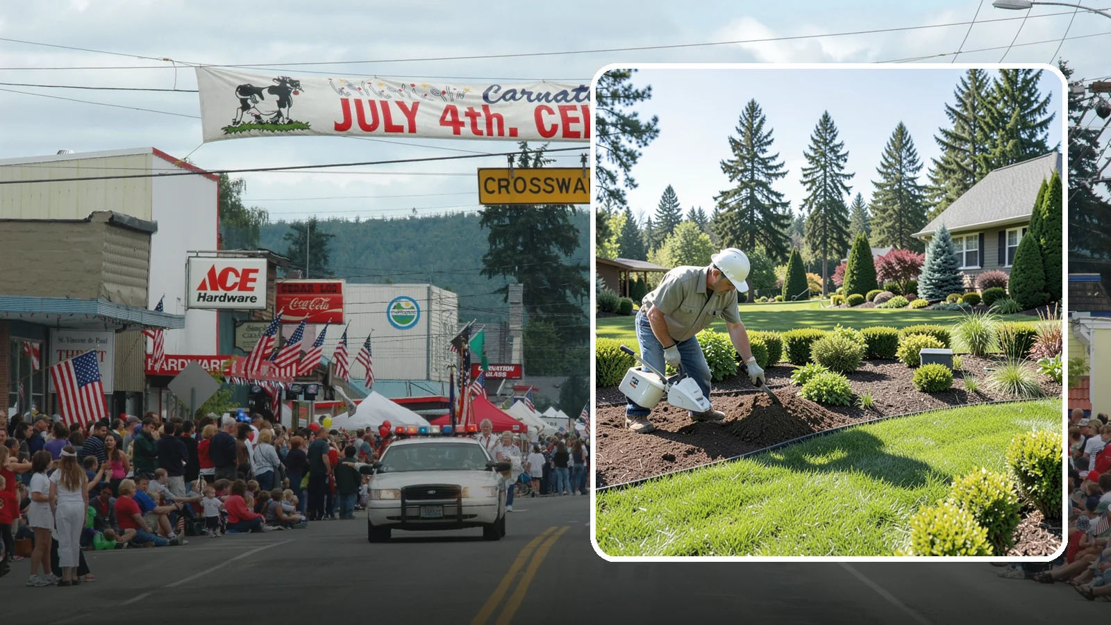 Bed Reshaping in Carnation, King County, WA - We redraw the lines of your existing beds to create graceful curves, better sightlines, and a more cohesive Pacific Northwest...