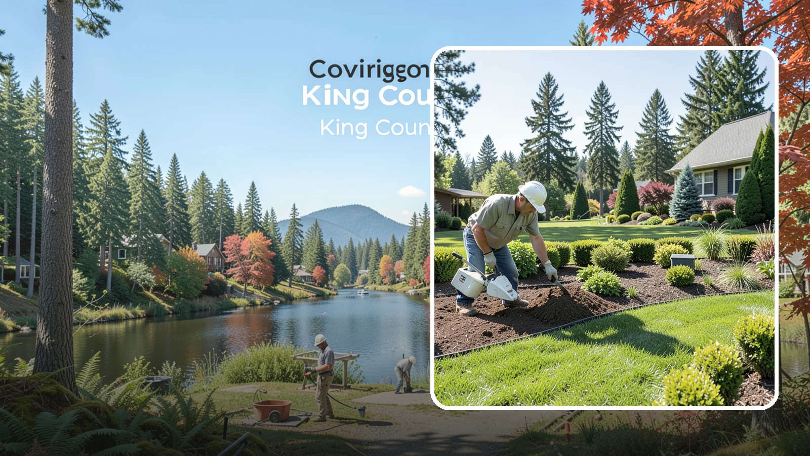 Bed Reshaping in Covington, King County, WA - We redraw the lines of your existing beds to create graceful curves, better sightlines, and a more cohesive Pacific Northwest...