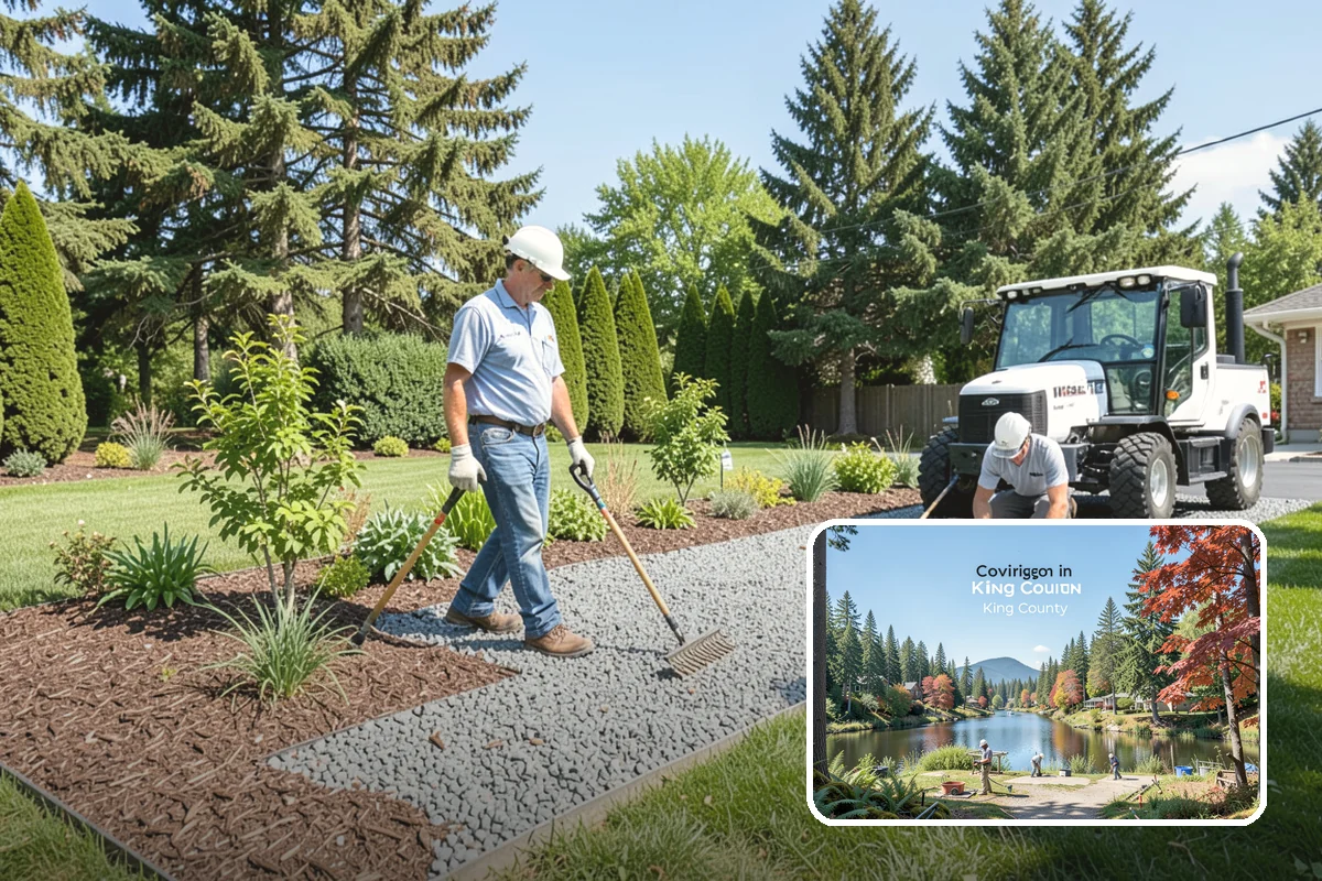 Bed Reshaping in Covington, King County, WA - Replaces uneven, encroached edges with clean flowing lines