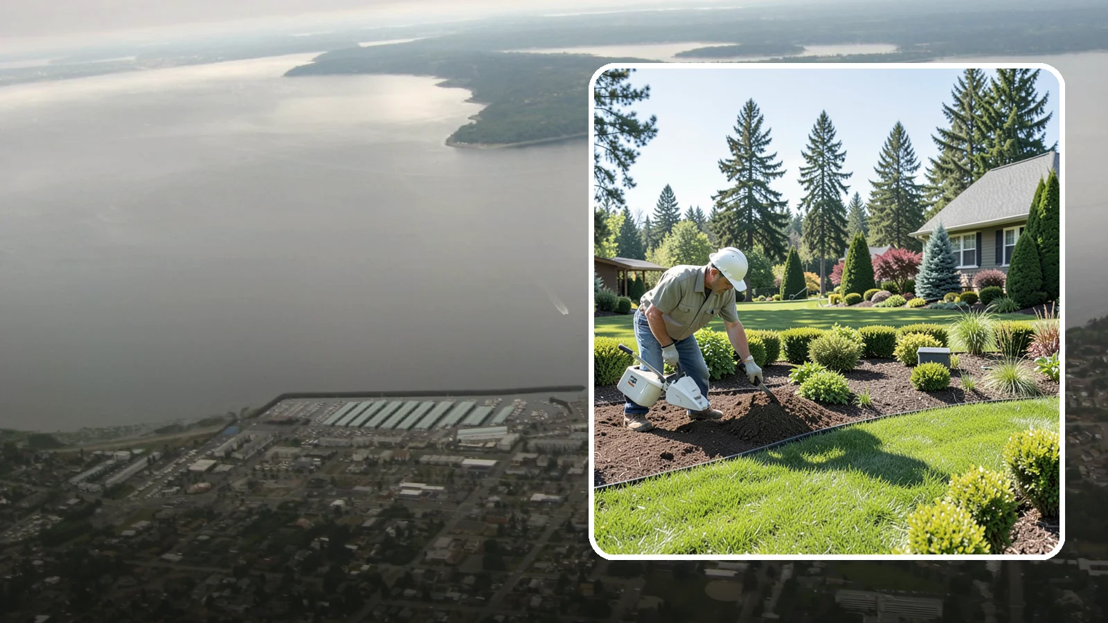 Bed Reshaping in Des Moines, King County, WA - We redraw the lines of your existing beds to create graceful curves, better sightlines, and a more cohesive Pacific Northwest...