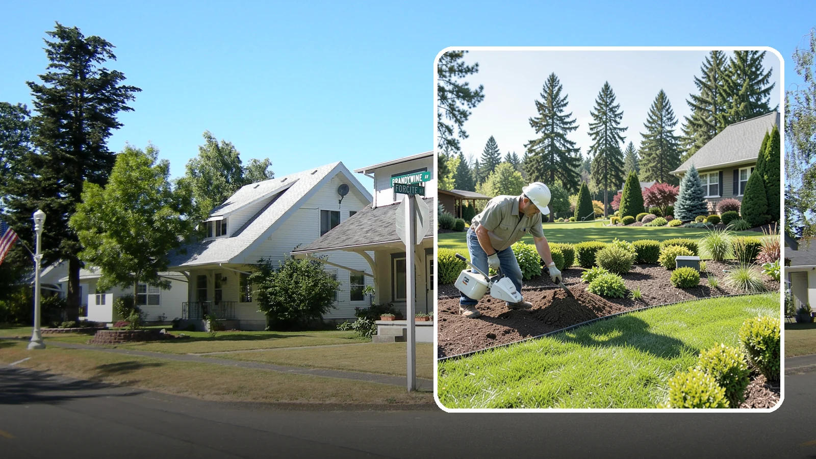 Bed Reshaping in DuPont, Pierce County, WA - We redraw the lines of your existing beds to create graceful curves, better sightlines, and a more cohesive Pacific Northwest...