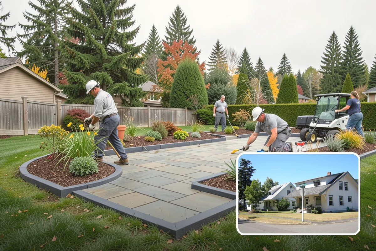 Bed Reshaping in DuPont, Pierce County, WA - Replaces uneven, encroached edges with clean flowing lines