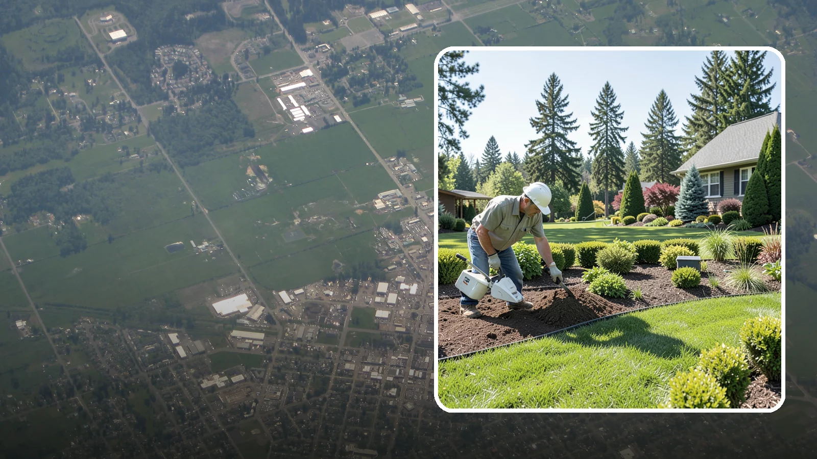 Bed Reshaping in Enumclaw, King County, WA - We redraw the lines of your existing beds to create graceful curves, better sightlines, and a more cohesive Pacific Northwest...