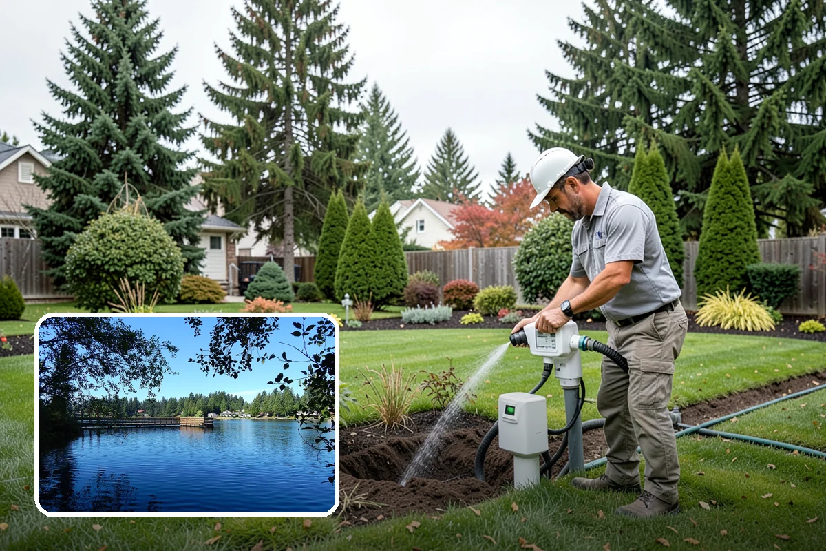 Bed Reshaping in Federal Way, King County, WA - Replaces uneven, encroached edges with clean flowing lines