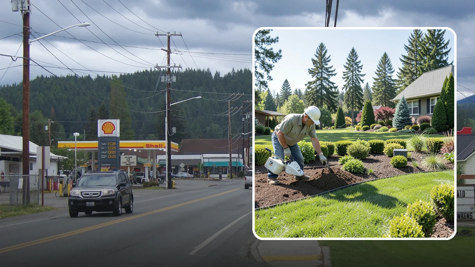 Bed Reshaping in Granite Falls, Snohomish County, WA - We redraw the lines of your existing beds to create graceful curves, better sightlines, and a more cohesive Pacific Northwest...