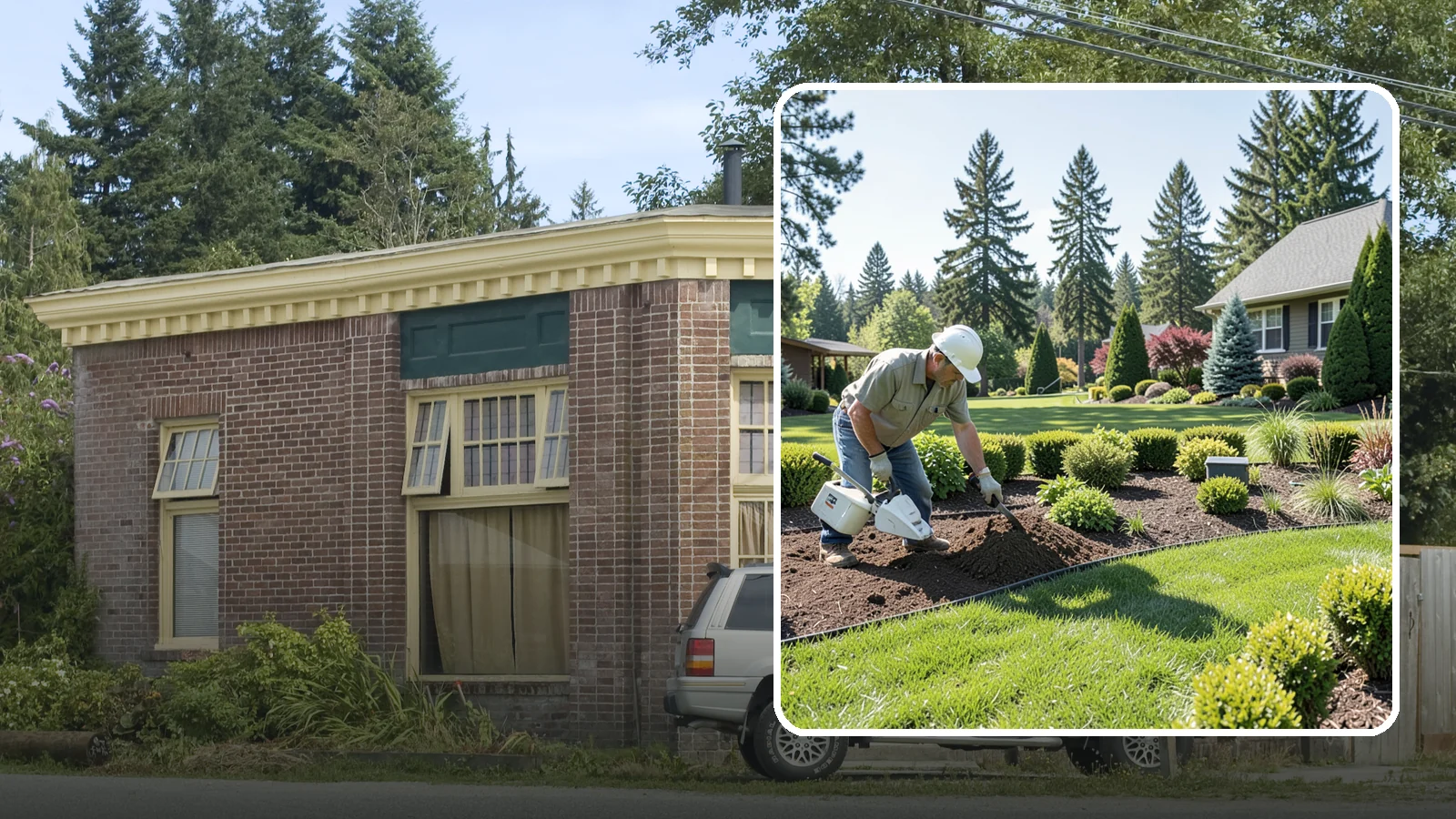 Bed Reshaping in Hamilton, Skagit County, WA - We redraw the lines of your existing beds to create graceful curves, better sightlines, and a more cohesive Pacific Northwest...