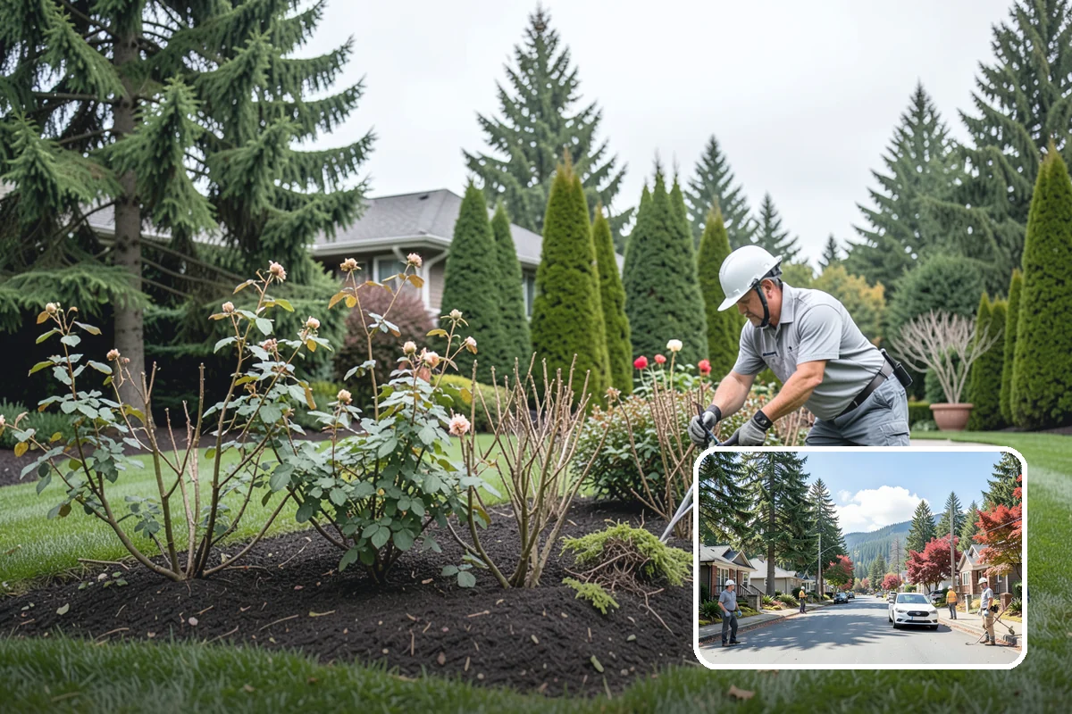 Bed Reshaping in Hunts Point, King County, WA - Replaces uneven, encroached edges with clean flowing lines