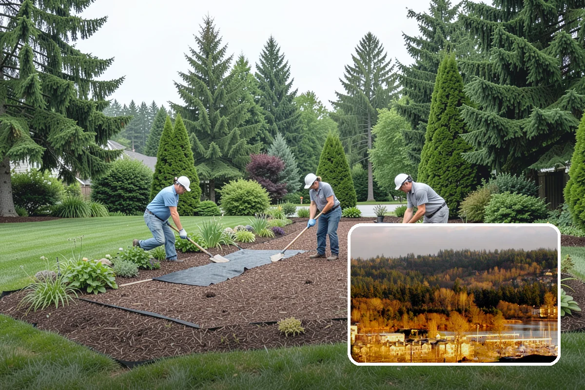 Bed Reshaping in Kenmore, King County, WA - Replaces uneven, encroached edges with clean flowing lines