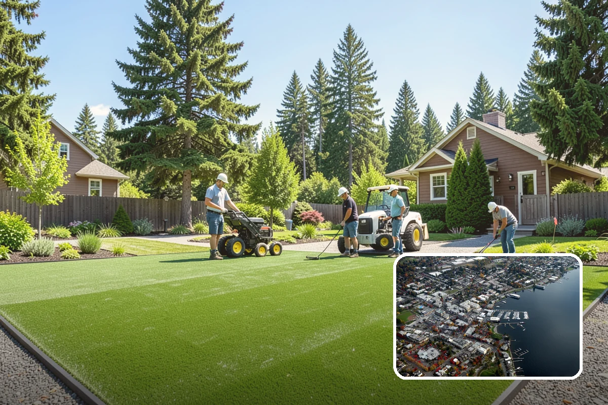 Bed Reshaping in Kirkland, King County, WA - Replaces uneven, encroached edges with clean flowing lines
