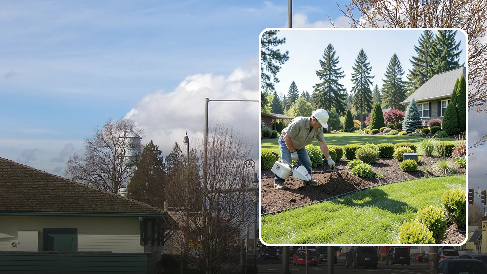 Bed Reshaping in Marysville, Snohomish County, WA - We redraw the lines of your existing beds to create graceful curves, better sightlines, and a more cohesive Pacific Northwest...