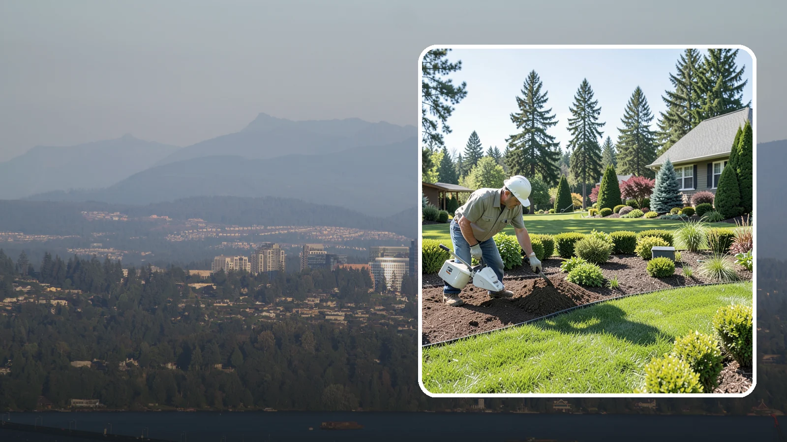 Bed Reshaping in Medina, King County, WA - We redraw the lines of your existing beds to create graceful curves, better sightlines, and a more cohesive Pacific Northwest...