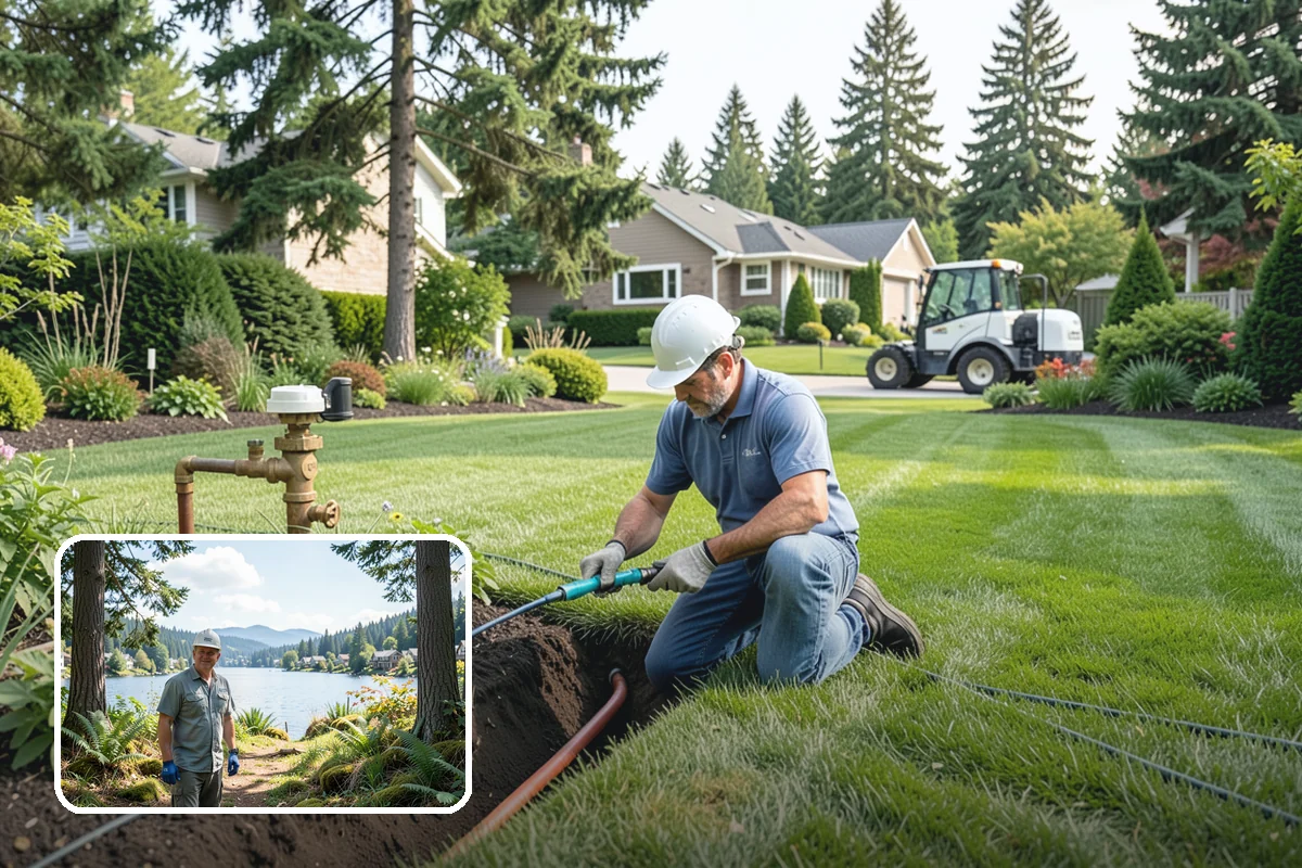 Bed Reshaping in Milton, King County, WA - Replaces uneven, encroached edges with clean flowing lines