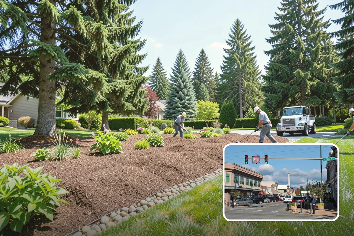 Bed Reshaping in Monroe, Snohomish County, WA - Replaces uneven, encroached edges with clean flowing lines