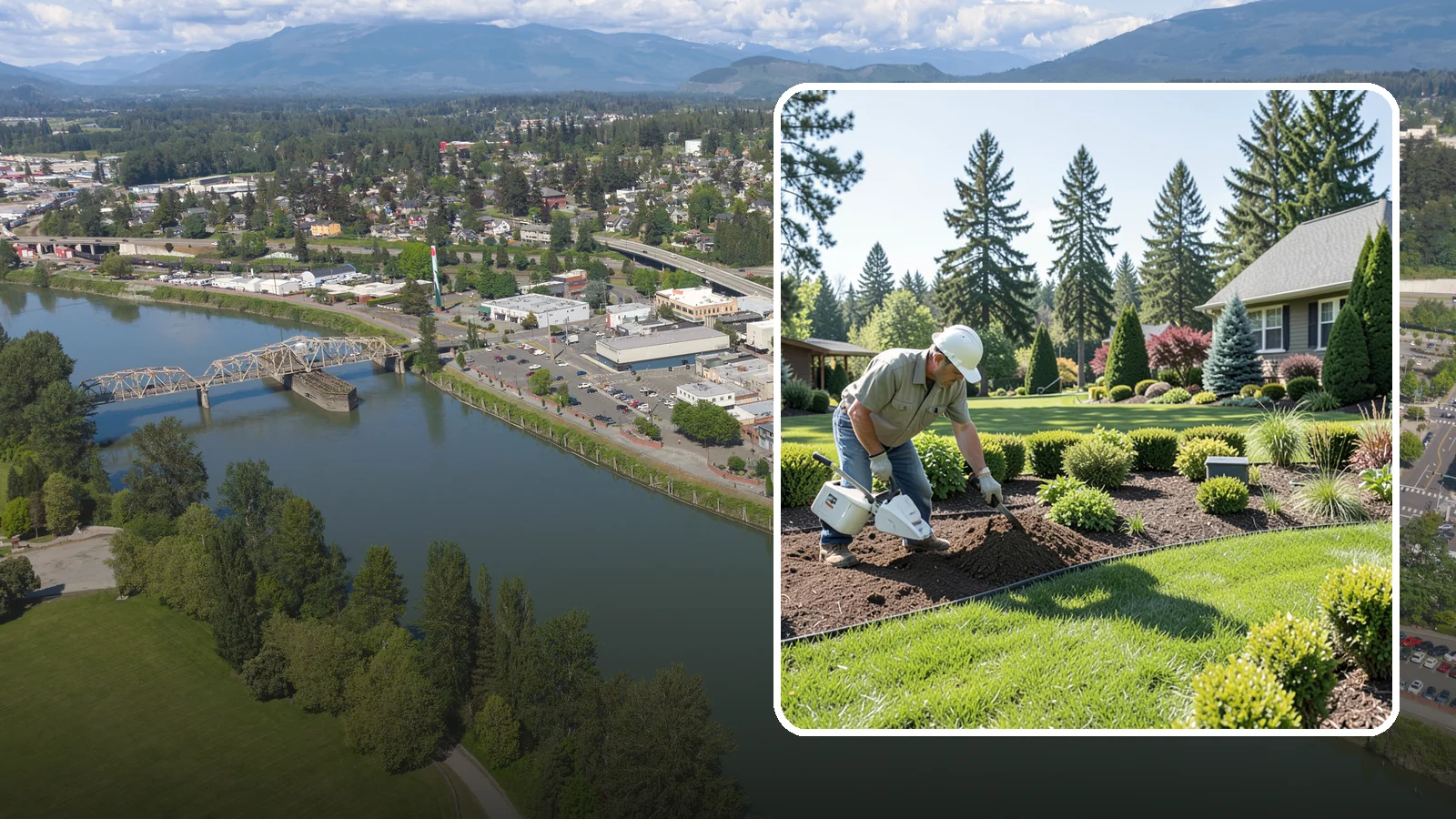 Bed Reshaping in Mount Vernon, Skagit County, WA - We redraw the lines of your existing beds to create graceful curves, better sightlines, and a more cohesive Pacific Northwest...