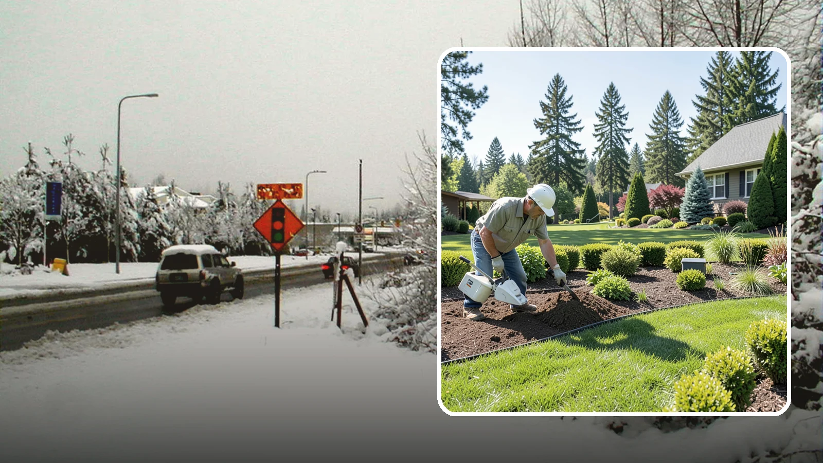 Bed Reshaping in Newcastle, King County, WA - We redraw the lines of your existing beds to create graceful curves, better sightlines, and a more cohesive Pacific Northwest...