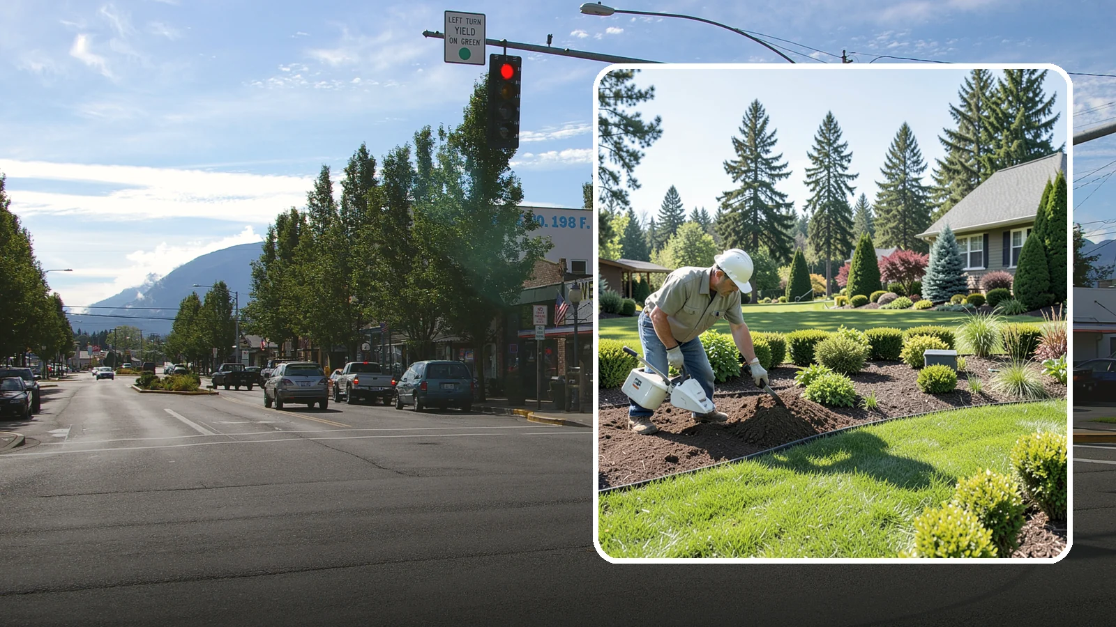 Bed Reshaping in North Bend, King County, WA - We redraw the lines of your existing beds to create graceful curves, better sightlines, and a more cohesive Pacific Northwest...