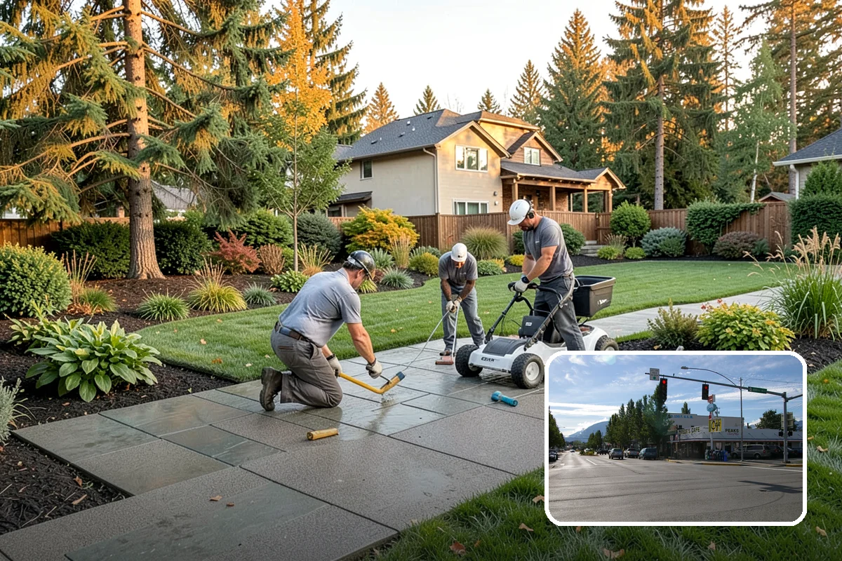 Bed Reshaping in North Bend, King County, WA - Replaces uneven, encroached edges with clean flowing lines