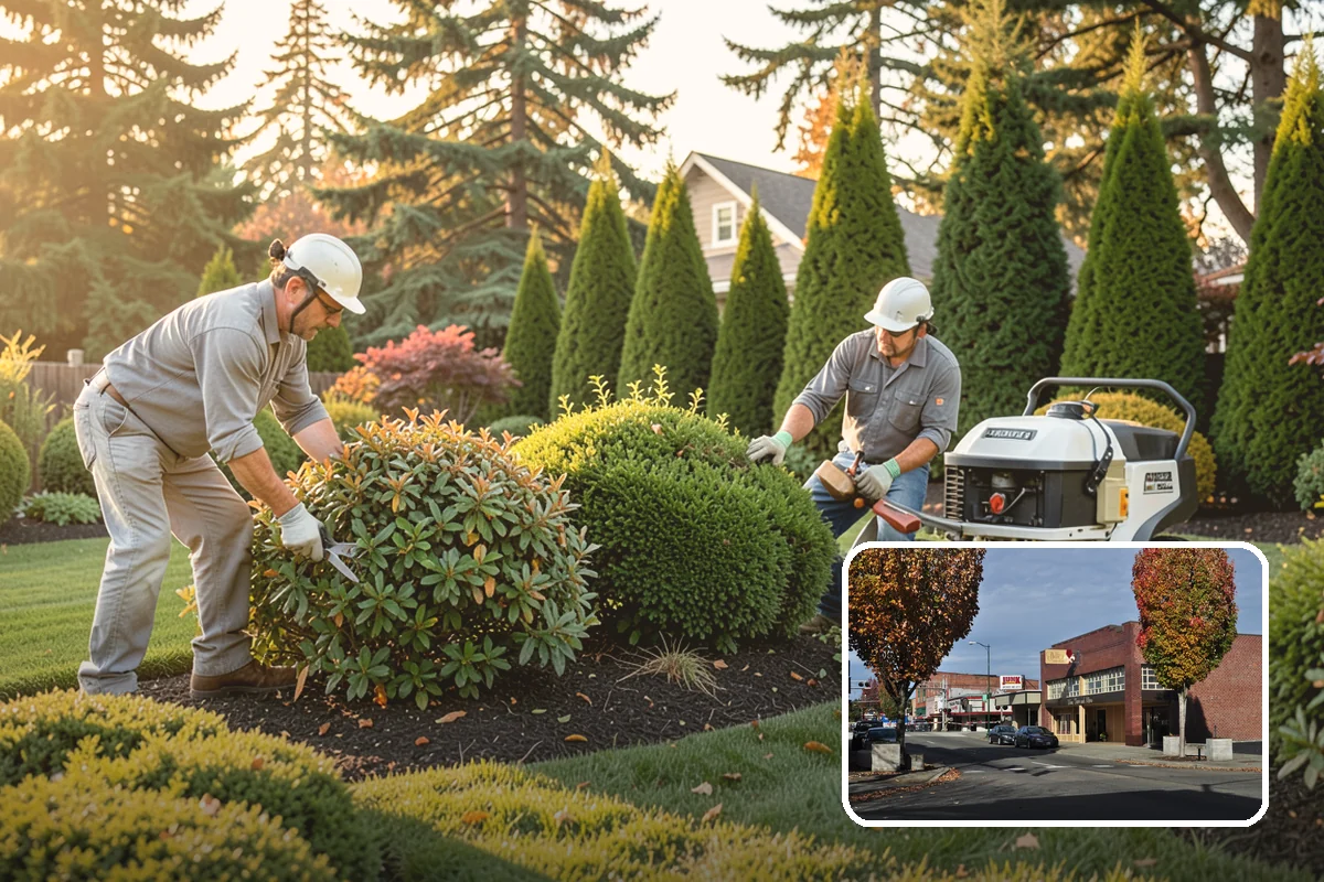 Bed Reshaping in Puyallup, Pierce County, WA - Replaces uneven, encroached edges with clean flowing lines