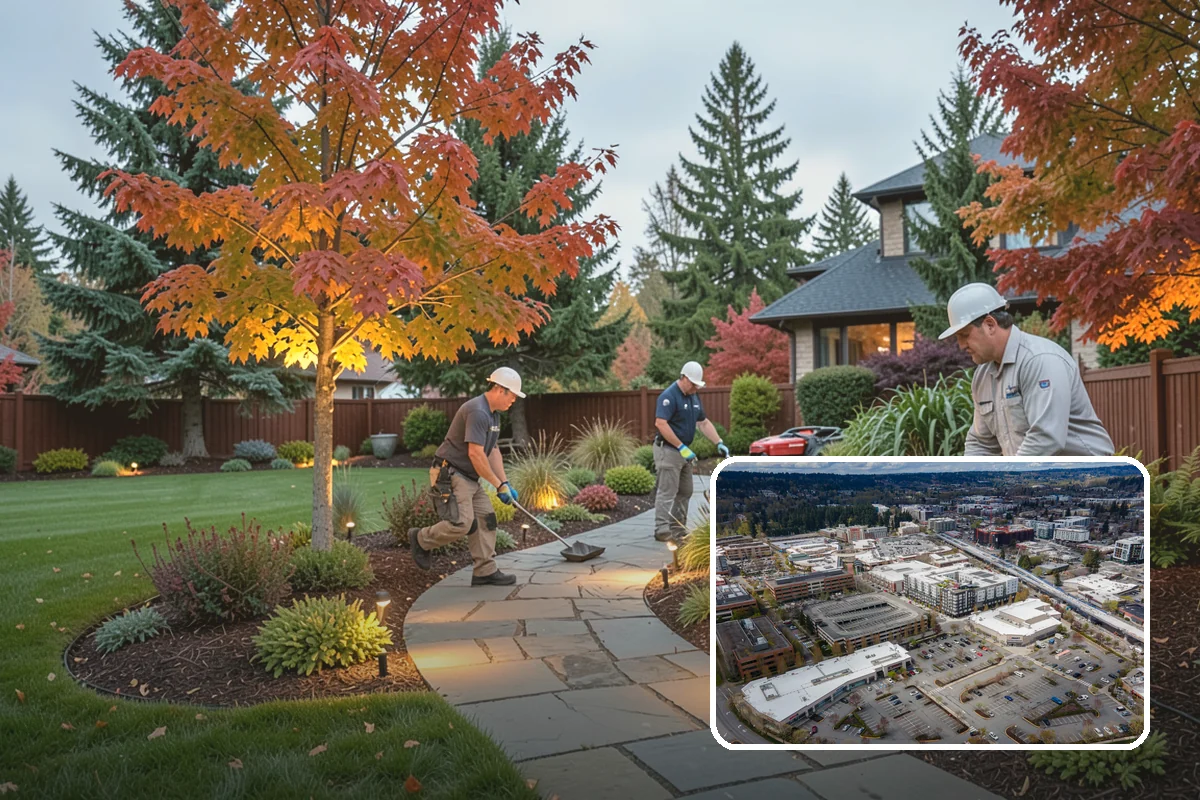 Bed Reshaping in Redmond, King County, WA - Replaces uneven, encroached edges with clean flowing lines