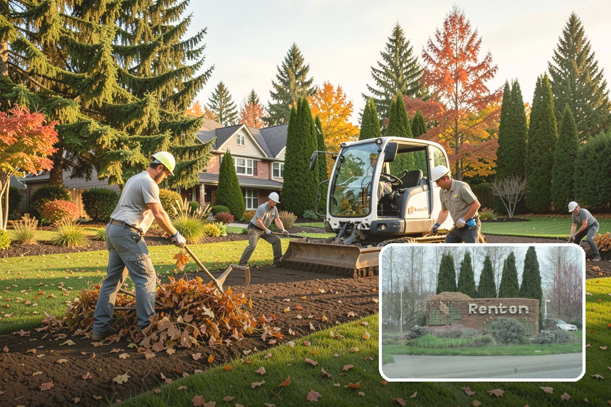 Bed Reshaping in Renton, King County, WA - Replaces uneven, encroached edges with clean flowing lines