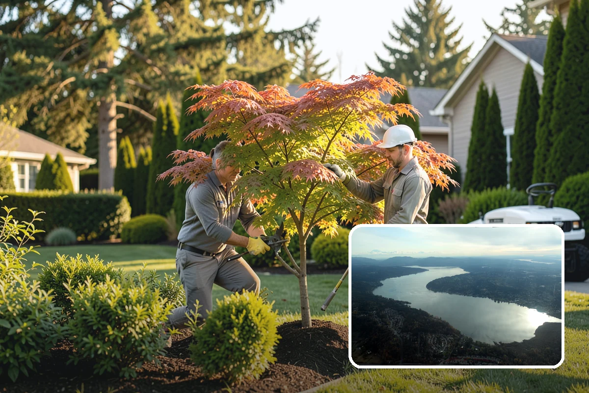 Bed Reshaping in Sammamish, King County, WA - Replaces uneven, encroached edges with clean flowing lines