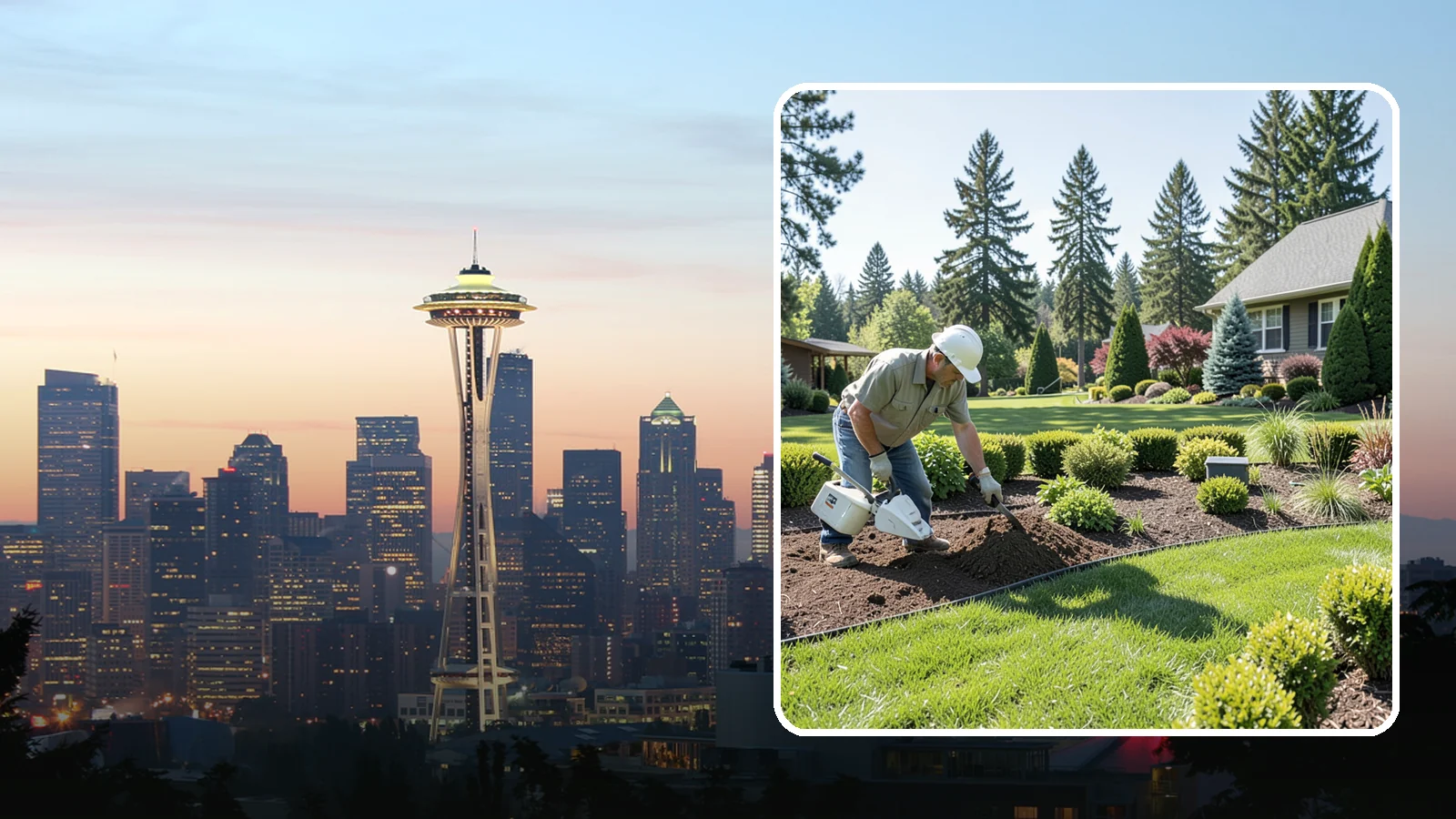 Bed Reshaping in Seattle, King County, WA - We redraw the lines of your existing beds to create graceful curves, better sightlines, and a more cohesive Pacific Northwest...