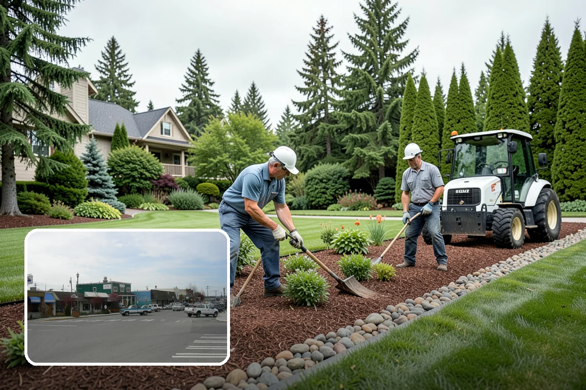 Bed Reshaping in Stanwood, Snohomish County, WA - Replaces uneven, encroached edges with clean flowing lines