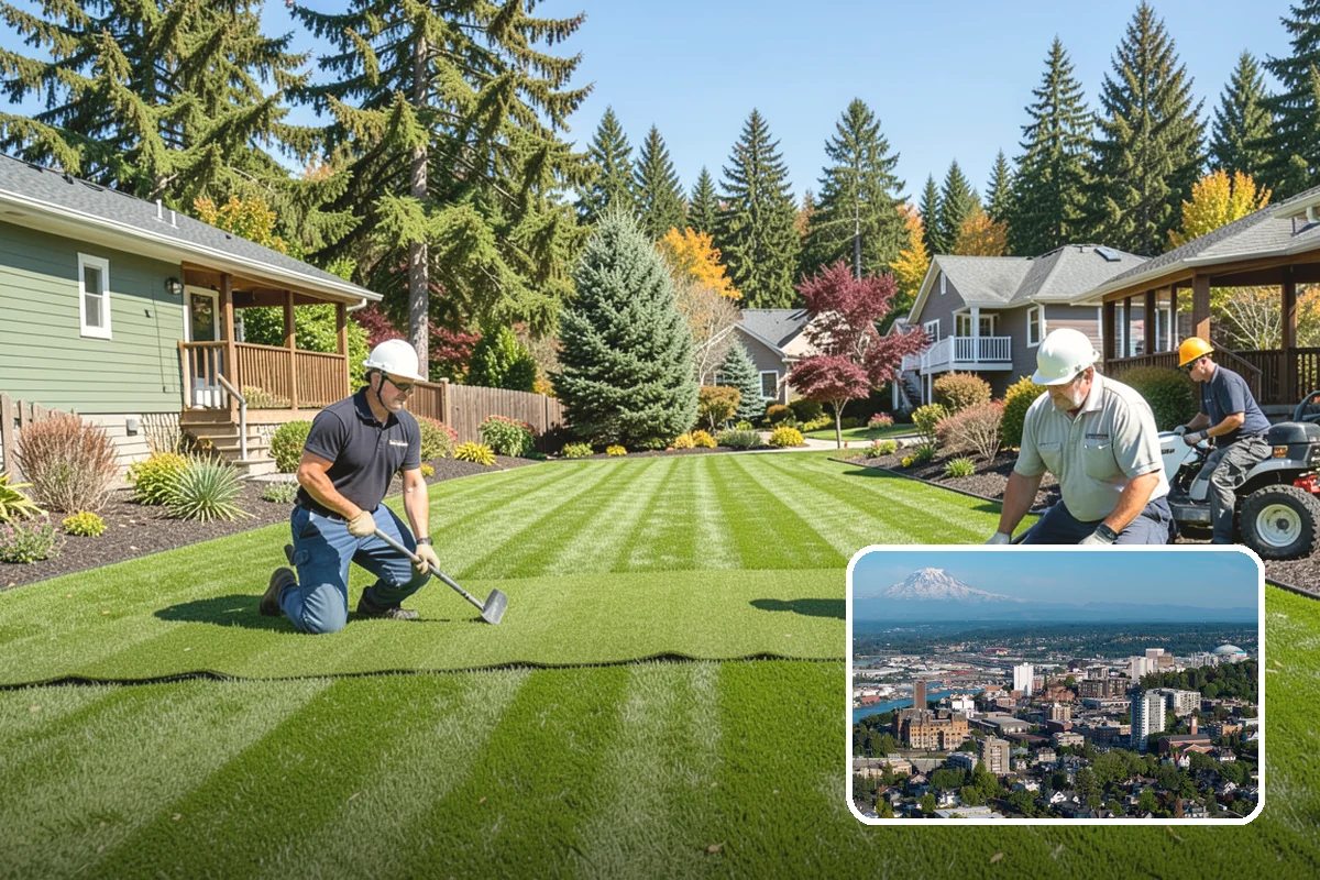 Bed Reshaping in Tacoma, Pierce County, WA - Replaces uneven, encroached edges with clean flowing lines