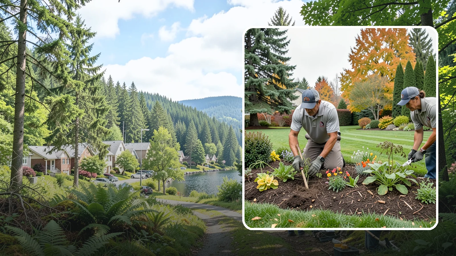 Bed Weeding in Lake Forest Park, King County, WA - Thorough weeding of planting beds to keep them clean, healthy, and looking their best.