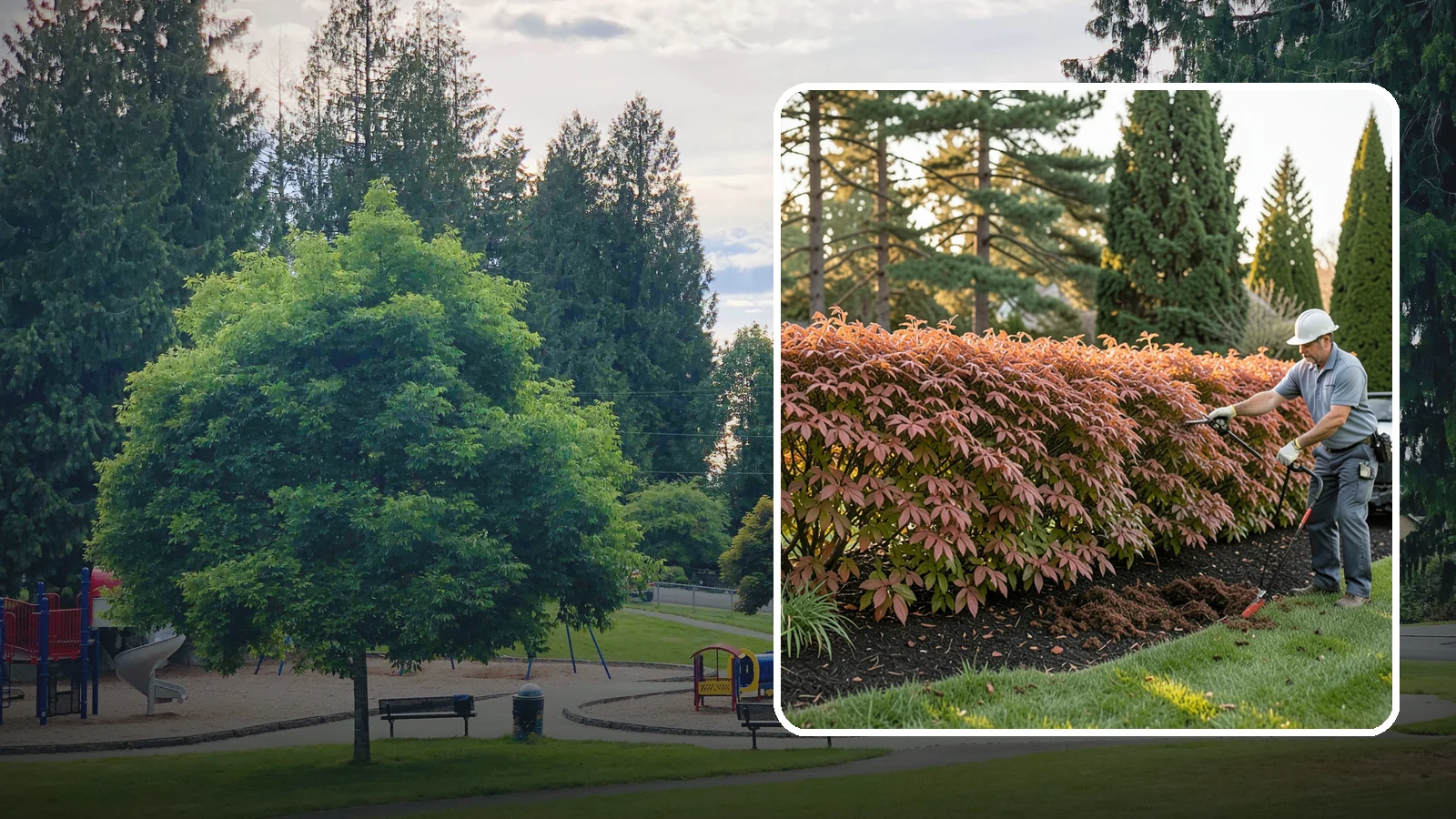 Beech Hedge Trimming in Bonney Lake, Pierce County, WA - Specialist beech hedge trimming that maintains dense summer green and the coppery winter leaves this deciduous hedge is loved for.