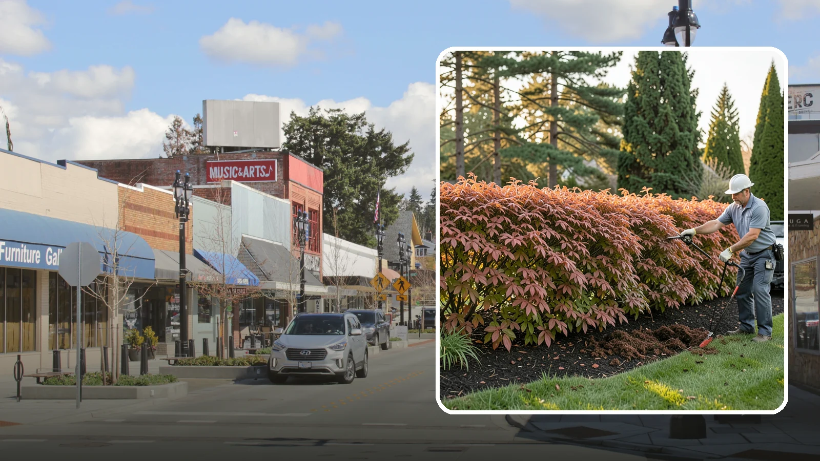 Beech Hedge Trimming in Bothell, King County, WA - Specialist beech hedge trimming that maintains dense summer green and the coppery winter leaves this deciduous hedge is loved for.