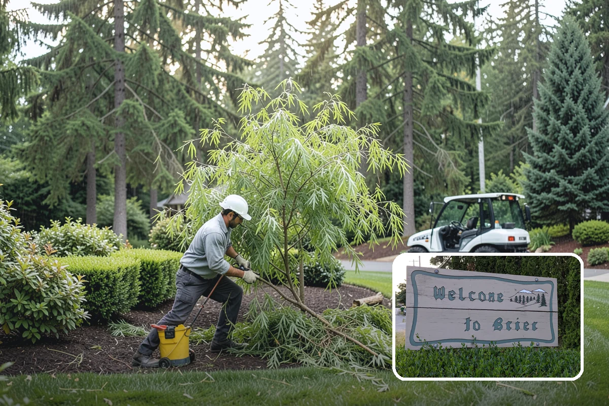 Beech Hedge Trimming in Brier, Snohomish County, WA - Provides dense green screening through summer