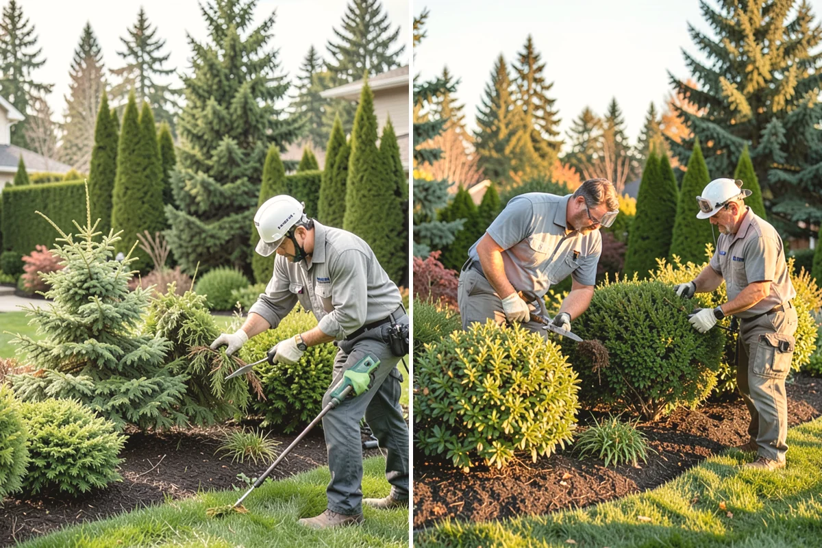 Beech Hedge Trimming in Burien, King County, WA - Assess the branch framework and current density