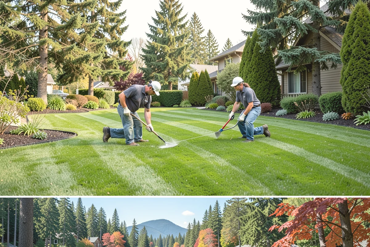 Beech Hedge Trimming in Covington, King County, WA - Give the main shaping trim in late summer to lock in winter leaf retention