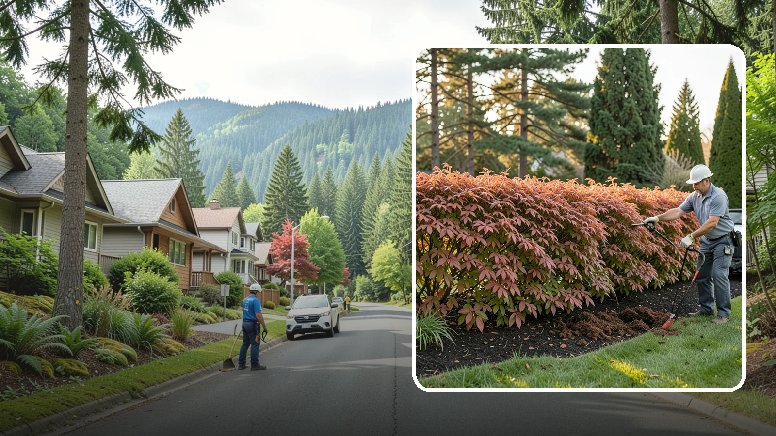Beech Hedge Trimming in Darrington, Snohomish County, WA - Specialist beech hedge trimming that maintains dense summer green and the coppery winter leaves this deciduous hedge is loved for.