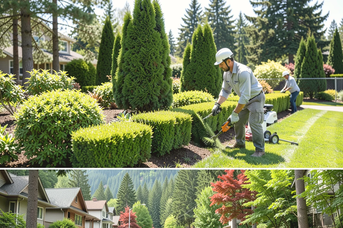 Beech Hedge Trimming in Darrington, Snohomish County, WA - Give the main shaping trim in late summer to lock in winter leaf retention