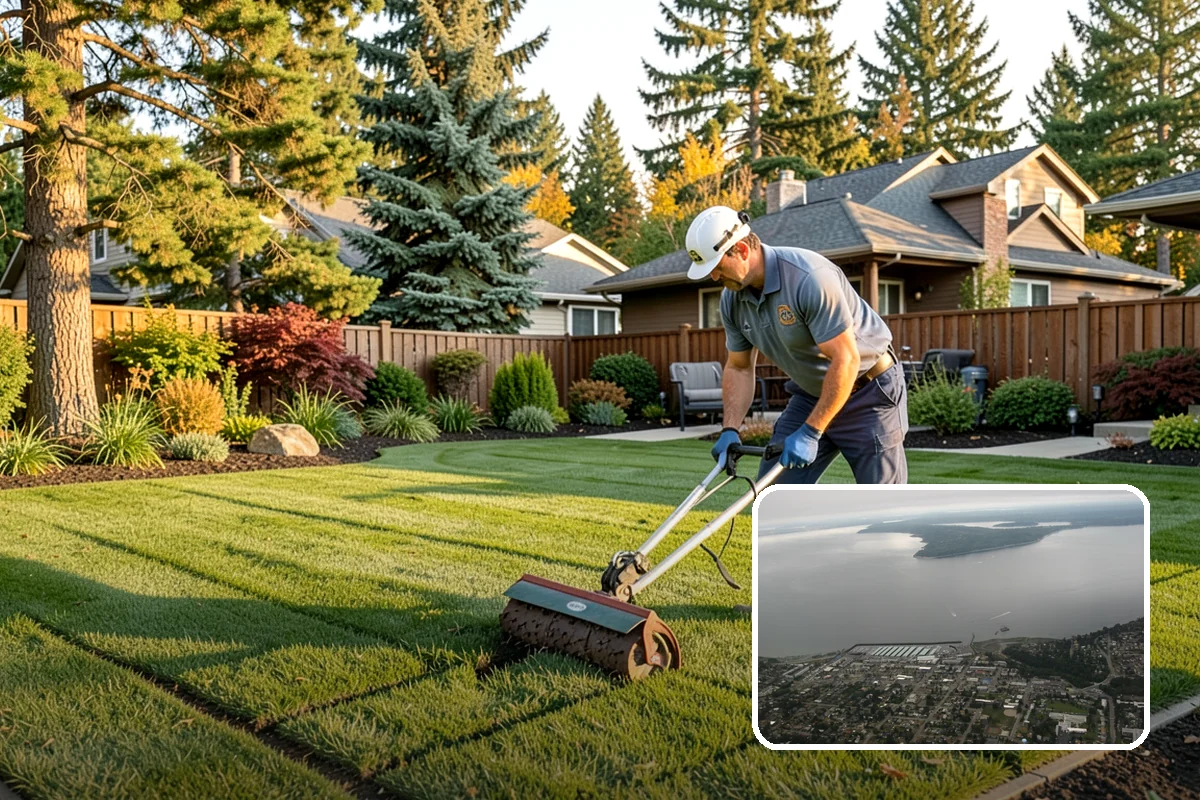 Beech Hedge Trimming in Des Moines, King County, WA - Provides dense green screening through summer