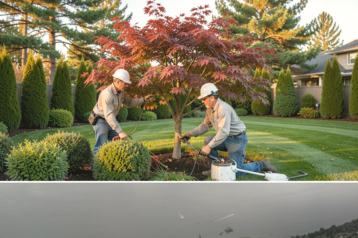 Beech Hedge Trimming in Des Moines, King County, WA - Give the main shaping trim in late summer to lock in winter leaf retention