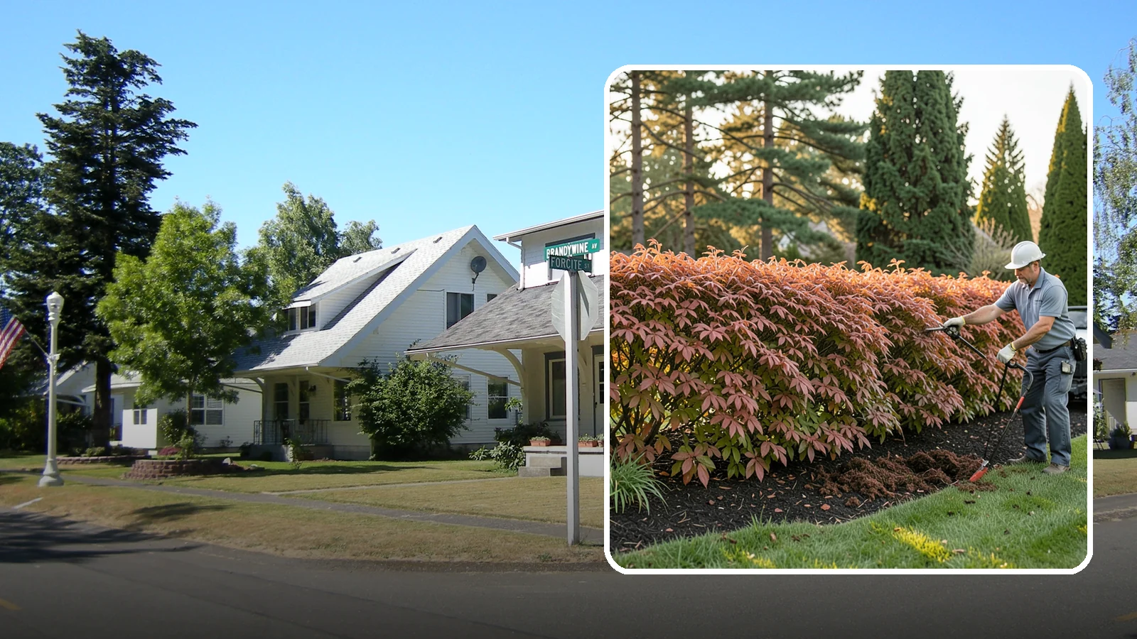 Beech Hedge Trimming in DuPont, Pierce County, WA - Specialist beech hedge trimming that maintains dense summer green and the coppery winter leaves this deciduous hedge is loved for.