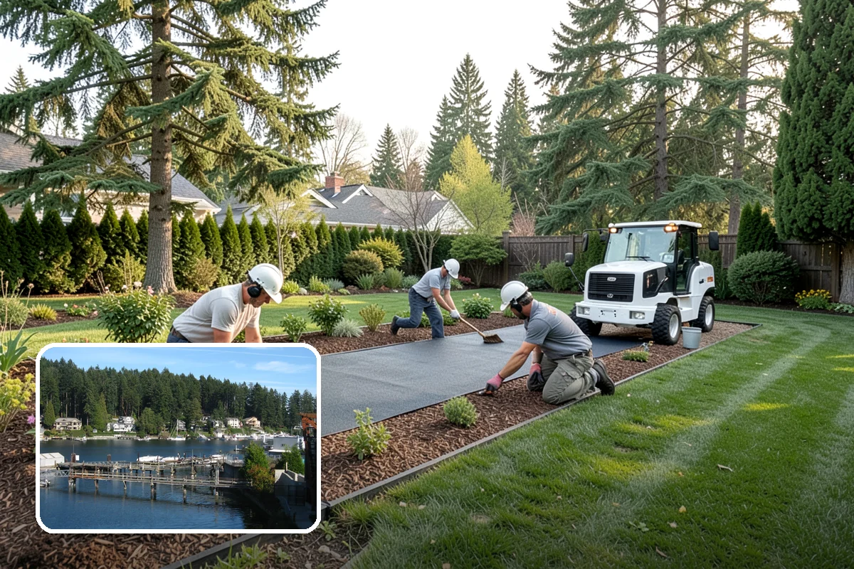 Beech Hedge Trimming in Gig Harbor, Pierce County, WA - Provides dense green screening through summer