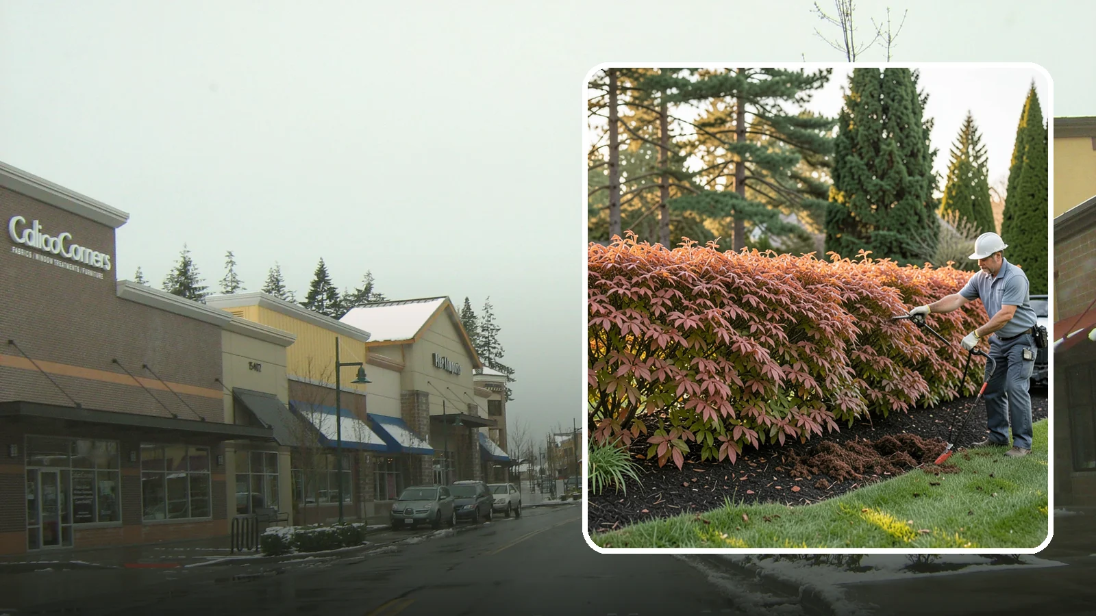 Beech Hedge Trimming in Mill Creek, Snohomish County, WA - Specialist beech hedge trimming that maintains dense summer green and the coppery winter leaves this deciduous hedge is loved for.
