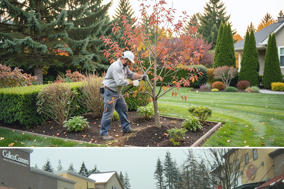 Beech Hedge Trimming in Mill Creek, Snohomish County, WA - Give the main shaping trim in late summer to lock in winter leaf retention