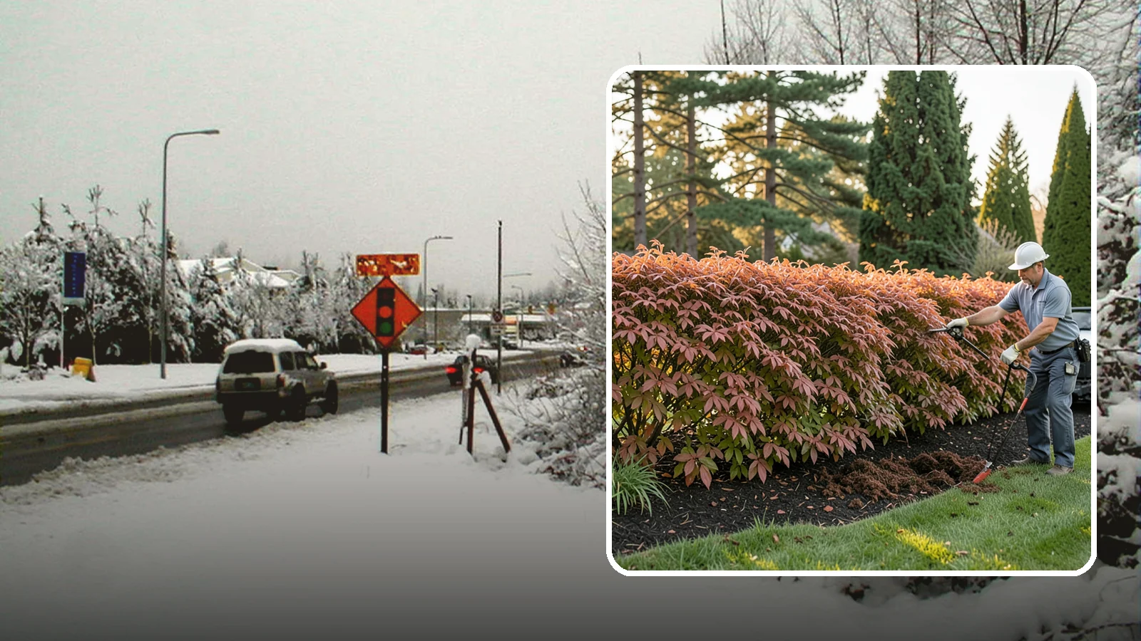 Beech Hedge Trimming in Newcastle, King County, WA - Specialist beech hedge trimming that maintains dense summer green and the coppery winter leaves this deciduous hedge is loved for.