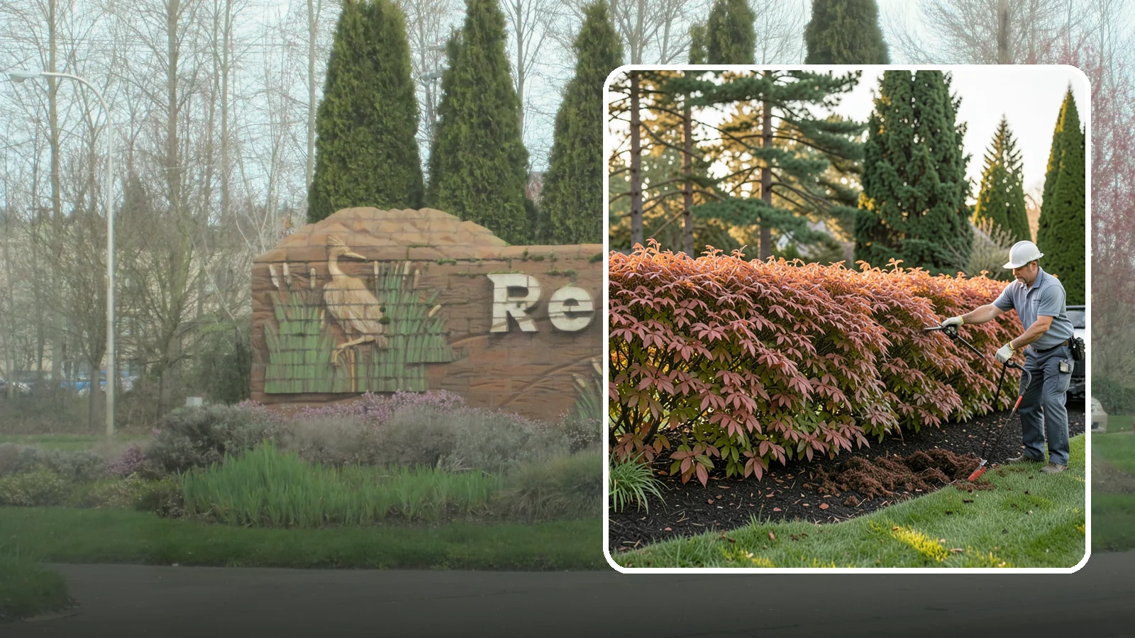 Beech Hedge Trimming in Renton, King County, WA - Specialist beech hedge trimming that maintains dense summer green and the coppery winter leaves this deciduous hedge is loved for.