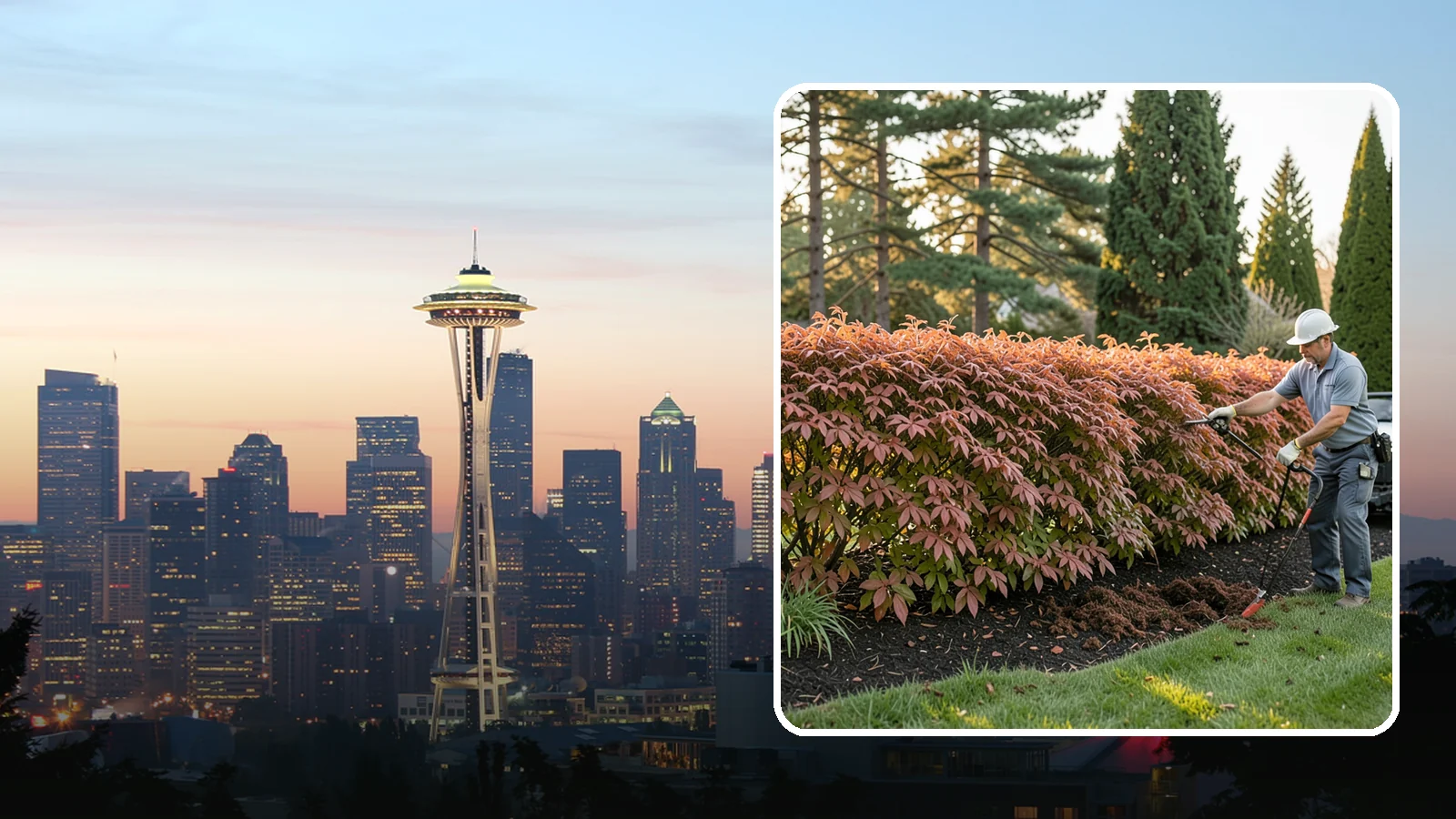 Beech Hedge Trimming in Seattle, King County, WA - Specialist beech hedge trimming that maintains dense summer green and the coppery winter leaves this deciduous hedge is loved for.