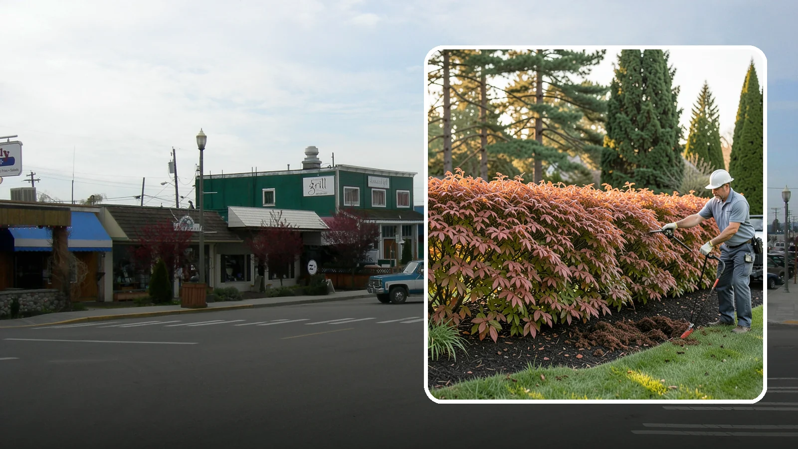 Beech Hedge Trimming in Stanwood, Snohomish County, WA - Specialist beech hedge trimming that maintains dense summer green and the coppery winter leaves this deciduous hedge is loved for.